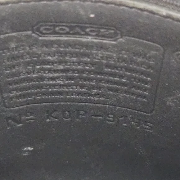 Coach 9145 Legacy Flap Crossbody Shoulder Bag Dark Gray Leather Vintage Purse - Picture 15 of 16